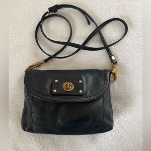 Marc Jacobs Smallmarc Black Leather Crossbody Bag